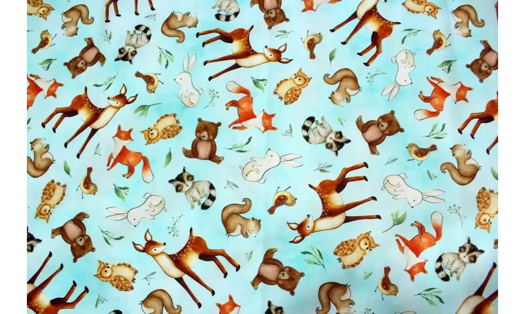 Tissu animaux de la forêt