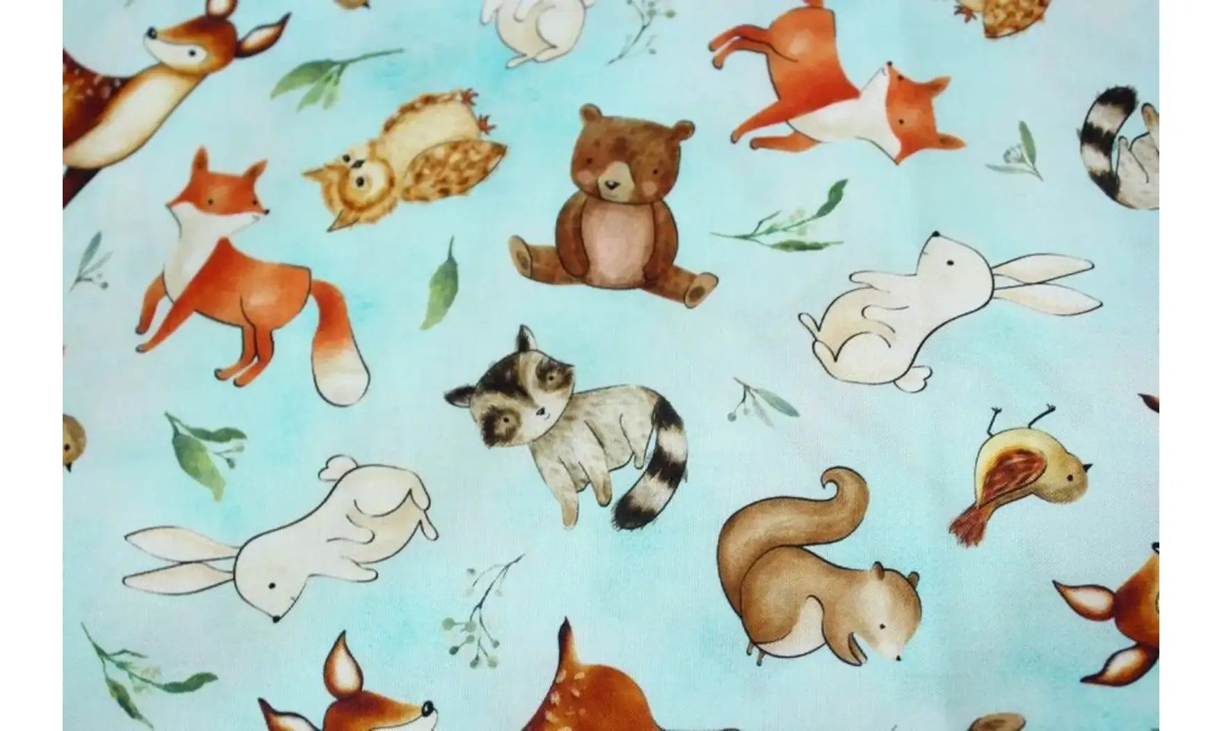 Tissu animaux de la forêt