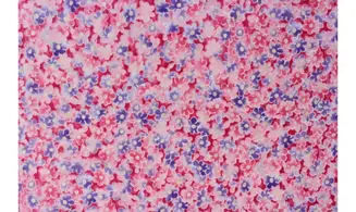 Tissu petites fleurs rose violet