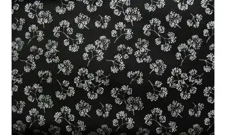 Tissu minuit noir et argent