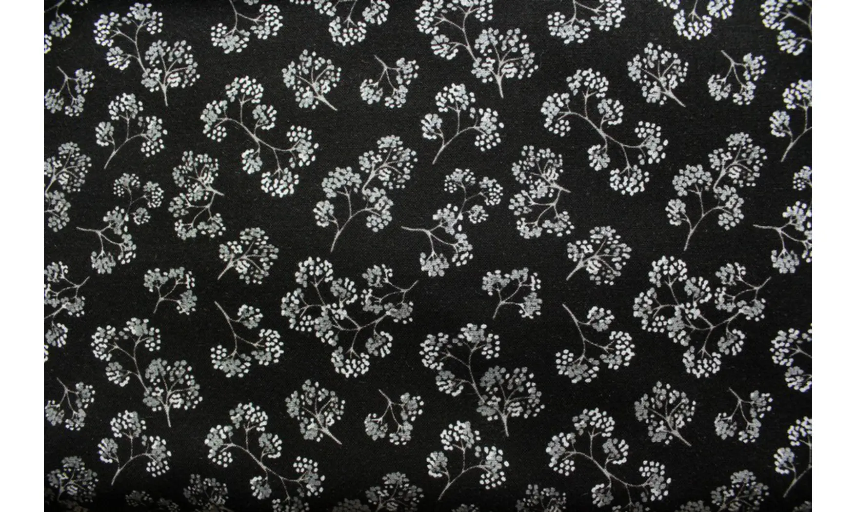 Tissu minuit noir et argent