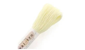Fil Sashiko pastel citron 40m