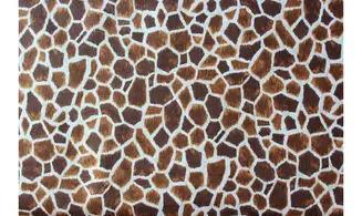 Tissu pelage girafe marron
