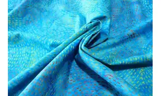 Batik spirales turquoise feu