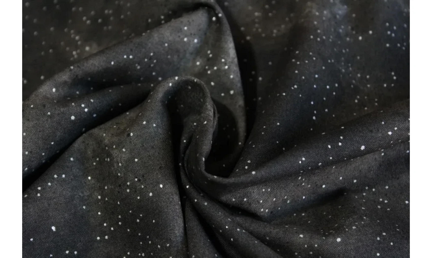 Tissu Hue noir argent