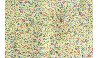 Tissu fleurettes bleu rose