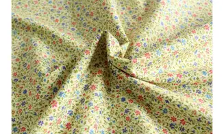 Tissu fleurettes bleu rose