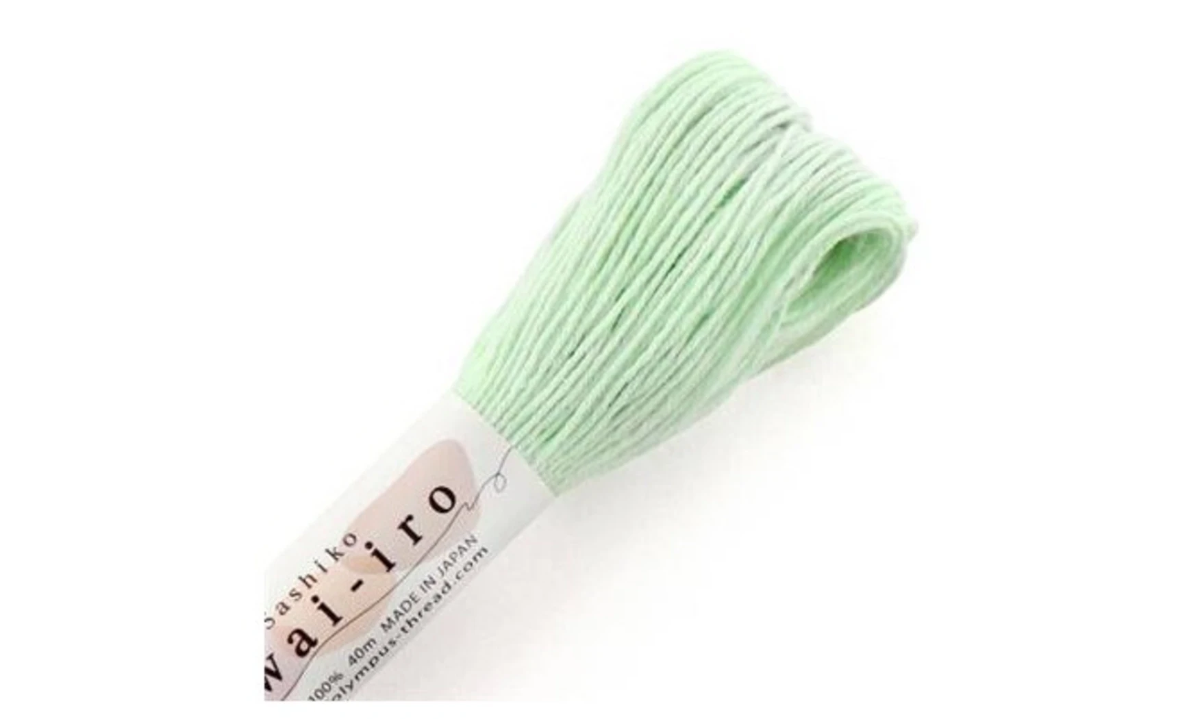 Fil Sashiko pastel menthe 40m