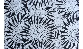Batik tournesols noir et blanc