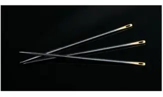 Aiguilles à quilter noir doré