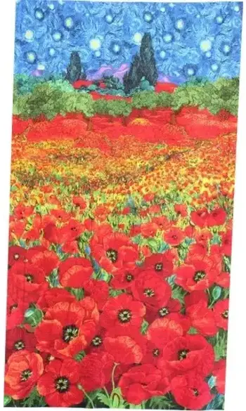 Panneau Champs de coquelicots