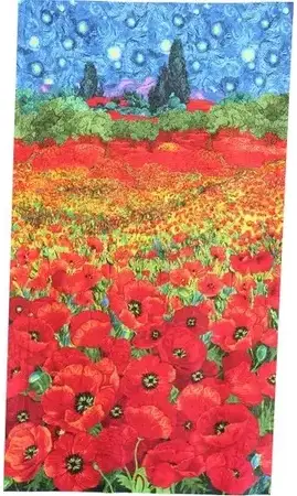 Panneau Champs de coquelicots