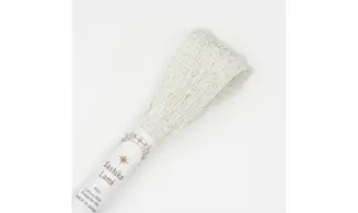 Fil Sashiko blanc lamé 40m