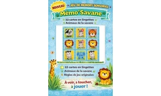 Kit lingettes Memory Animaux