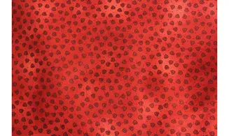 Tissu mini coeurs rouge