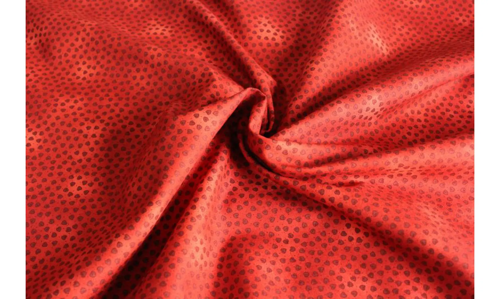 Tissu mini coeurs rouge