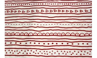 Tissu Rouge et Blanc Henry Glass