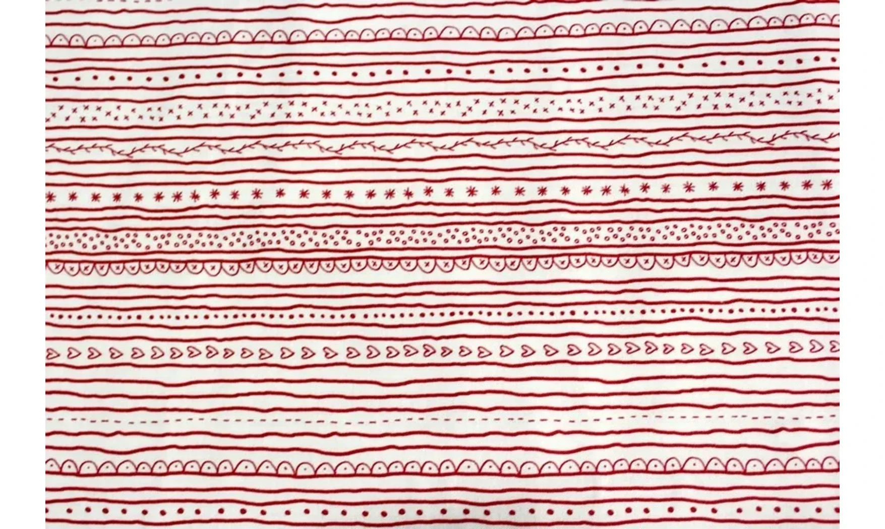 Tissu Rouge et Blanc Henry Glass