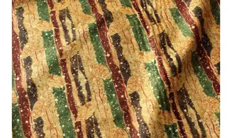 Tissu automne taches or