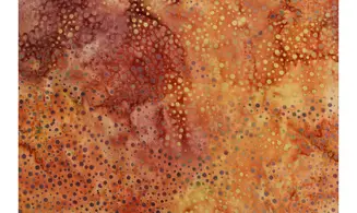 Batik orange ocre pointillisme