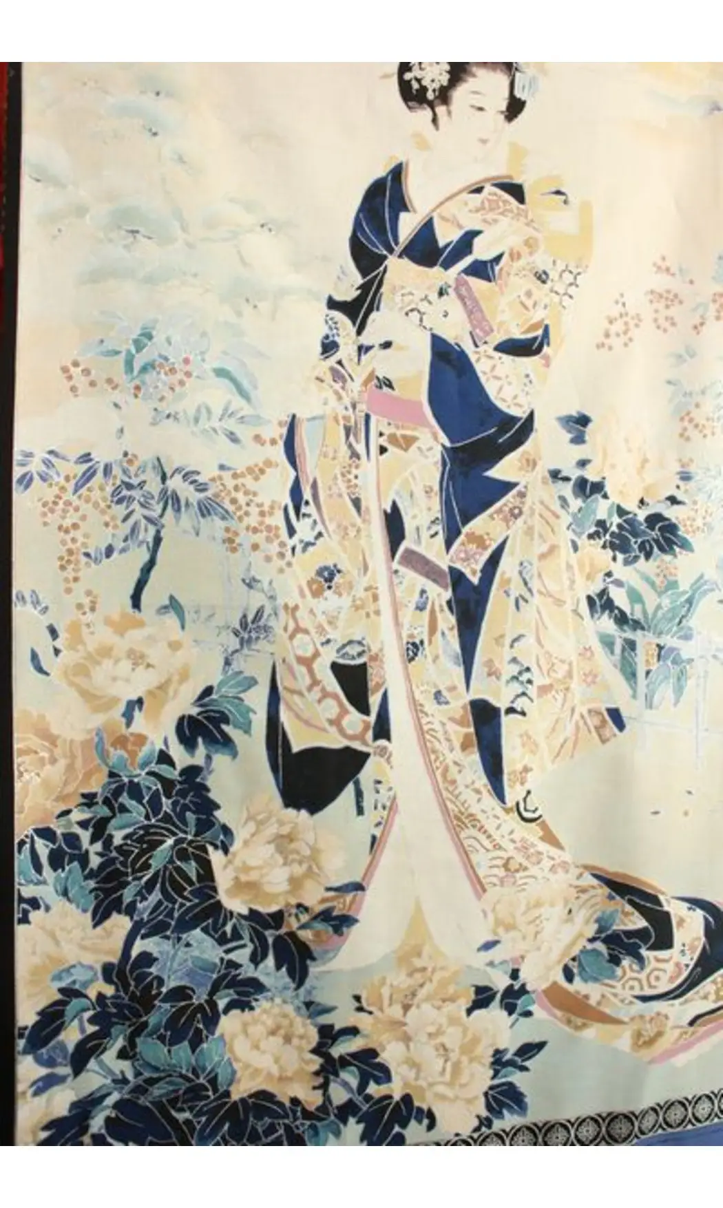 Panneau de la Geïsha bleue