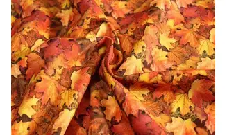 Tissu feuilles d'automne