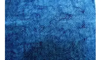 Batik spirales bleues