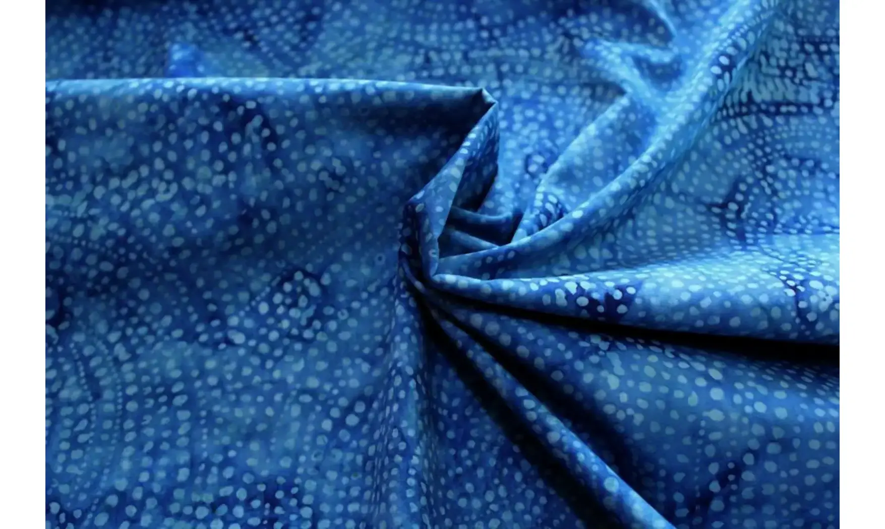 Batik spirales bleues