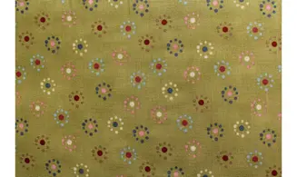 Tissu Noémie vert cercles