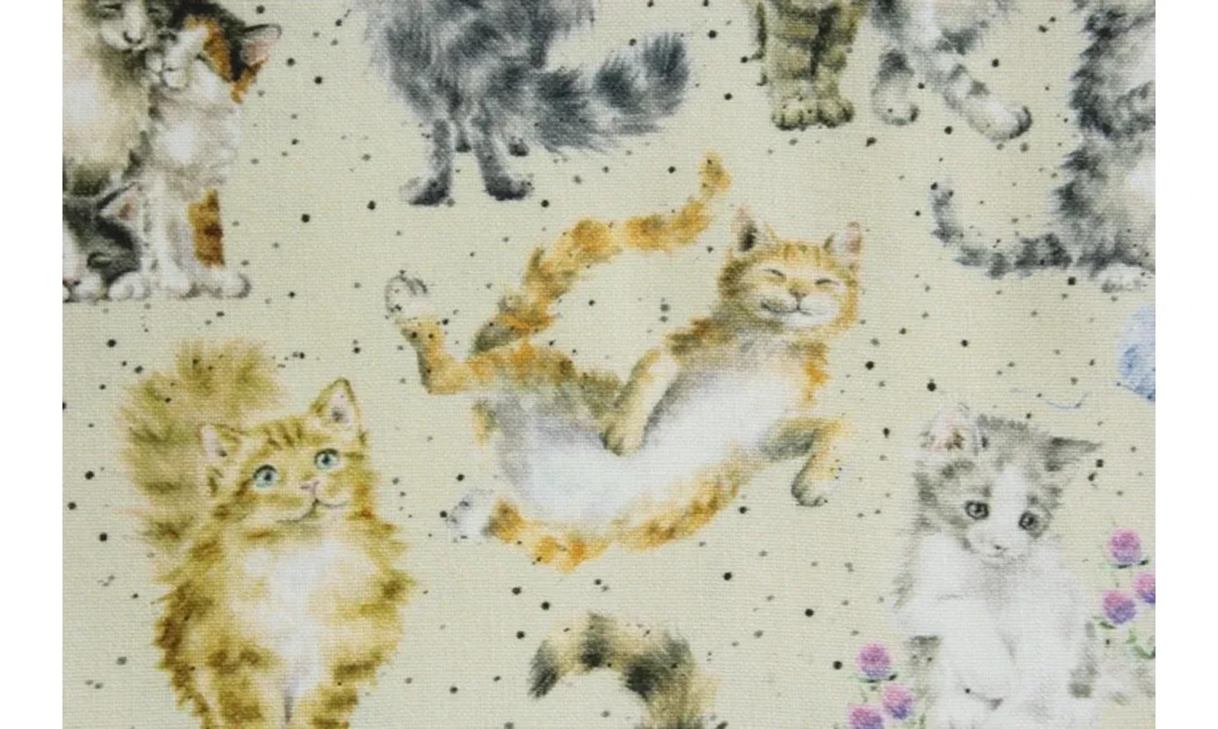 Tissu pattes et moustaches