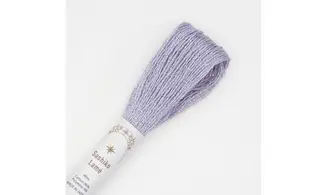 Fil Sashiko parme lamé 40m