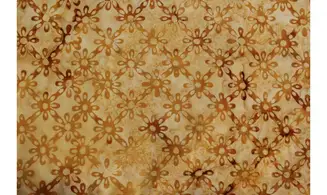 Batik jaune fleurettes graphiques