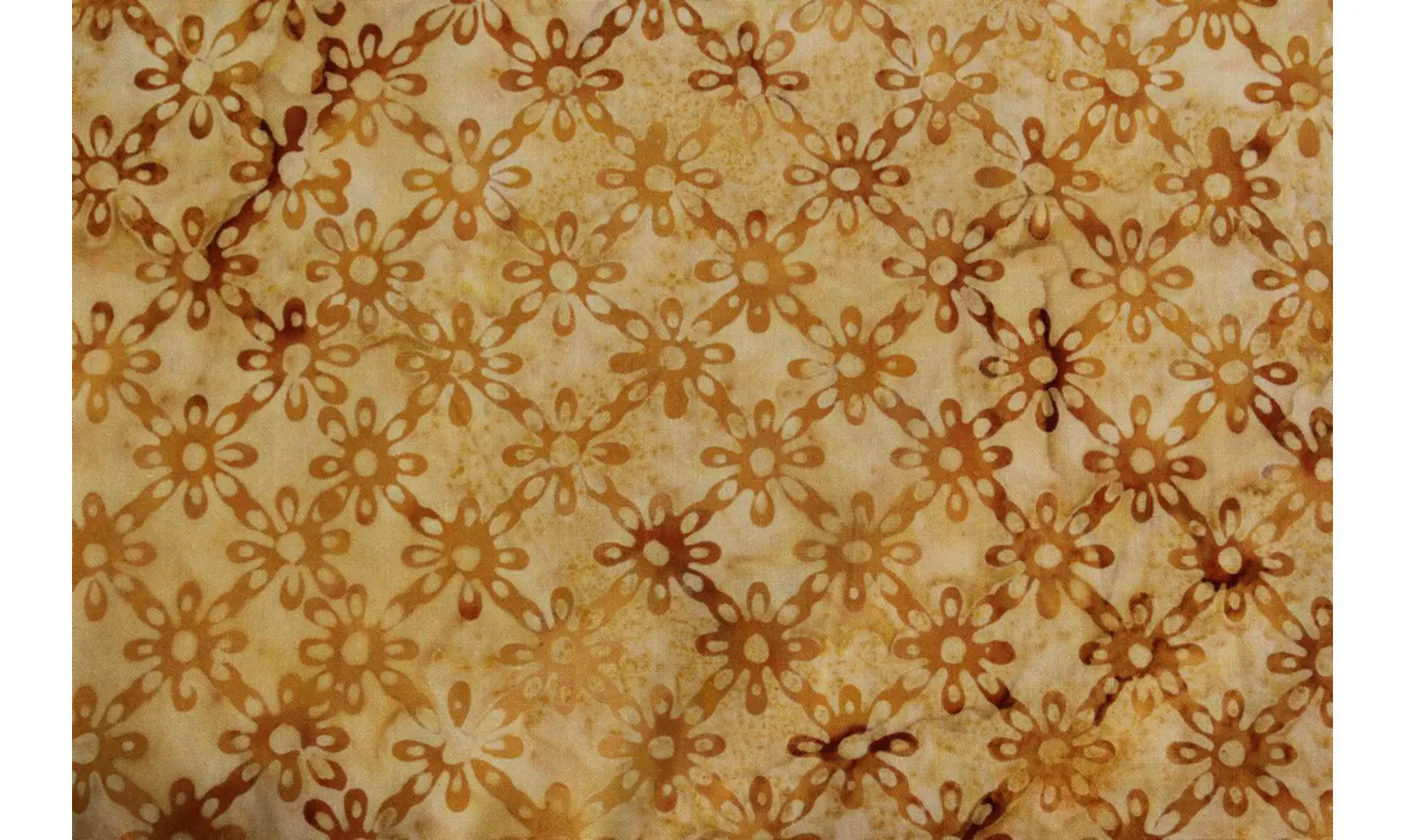 Batik jaune fleurettes graphiques