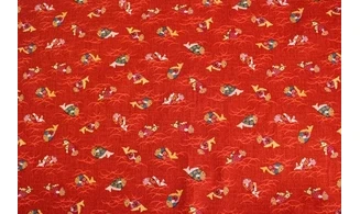 Tissu japonais Kurenai poissons