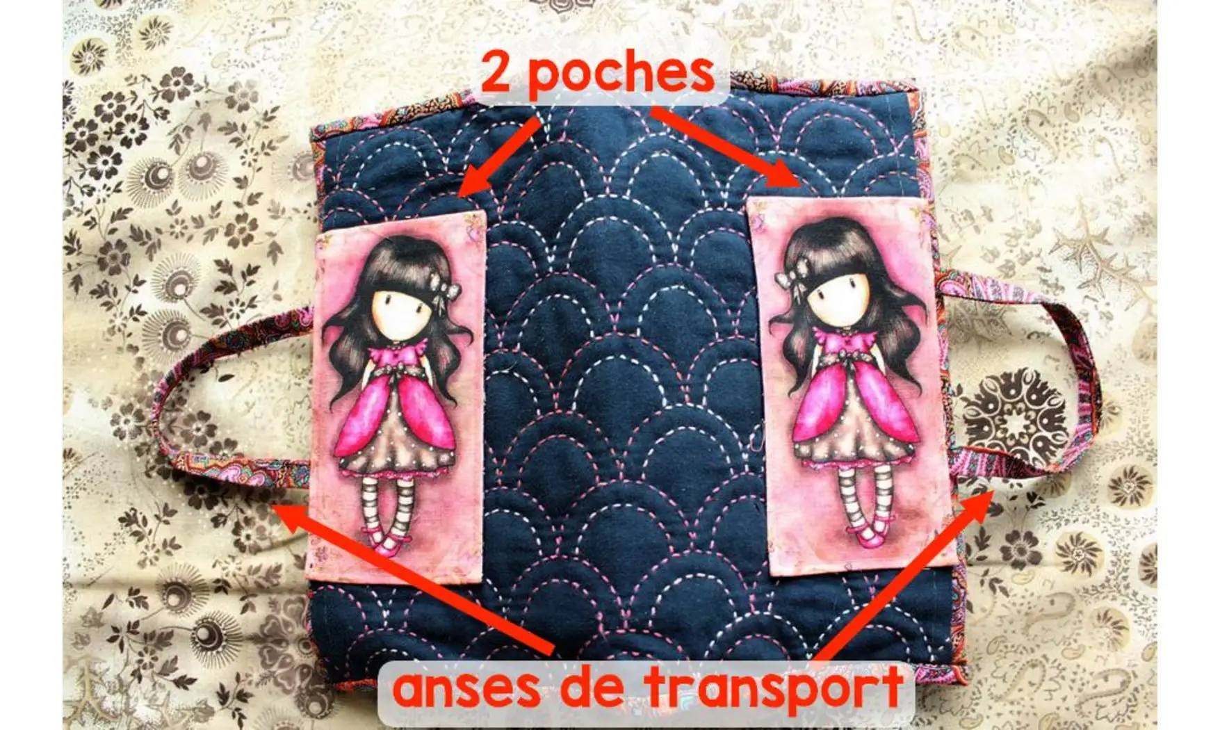 Kit protège-livre Sashiko