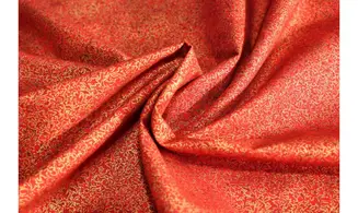 Tissu Fusion rouge doré
