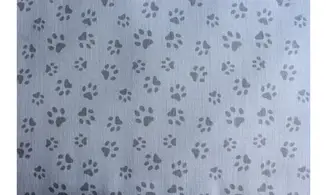 Tissu gris bleu pattes