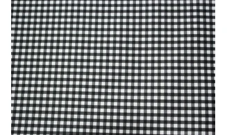 Tissu carreaux noir et blanc