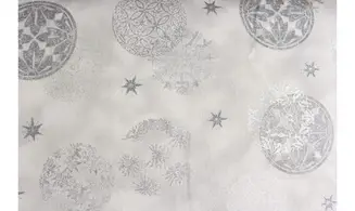 Tissu gris impressions argent