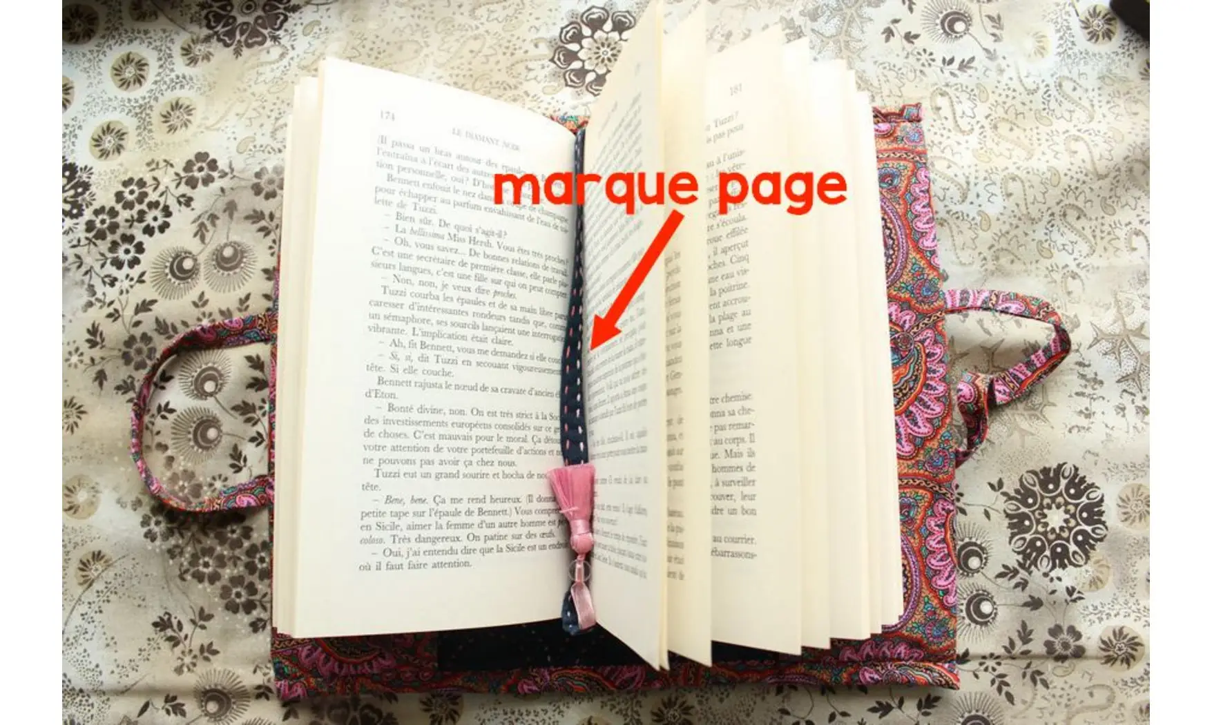 Kit protège-livre Sashiko