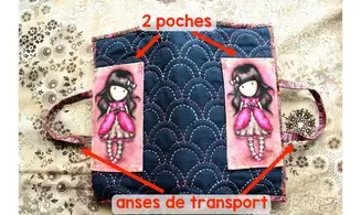 Kit protège-livre Sashiko