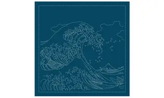 Coupon tissu Sashiko 33 x 66 cm