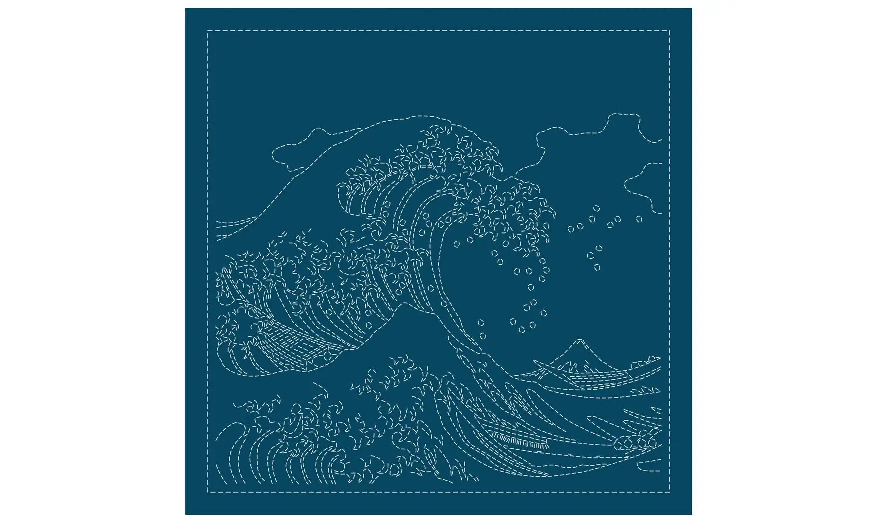 Coupon tissu Sashiko 33 x 66 cm