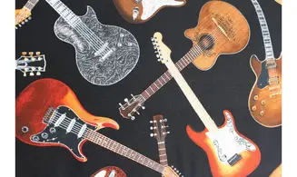 Tissu guitares