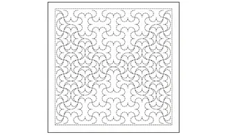 Coupon tissu Sashiko 33 x 66 cm