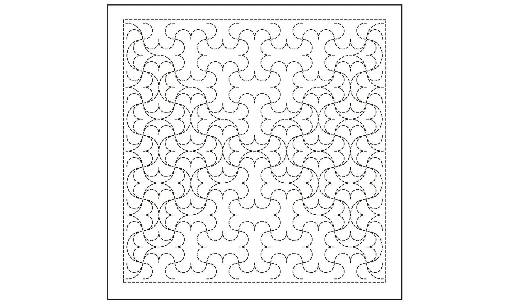 Coupon tissu Sashiko 33 x 66 cm