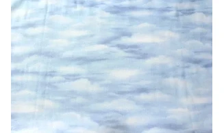 Tissu ciel nuageux