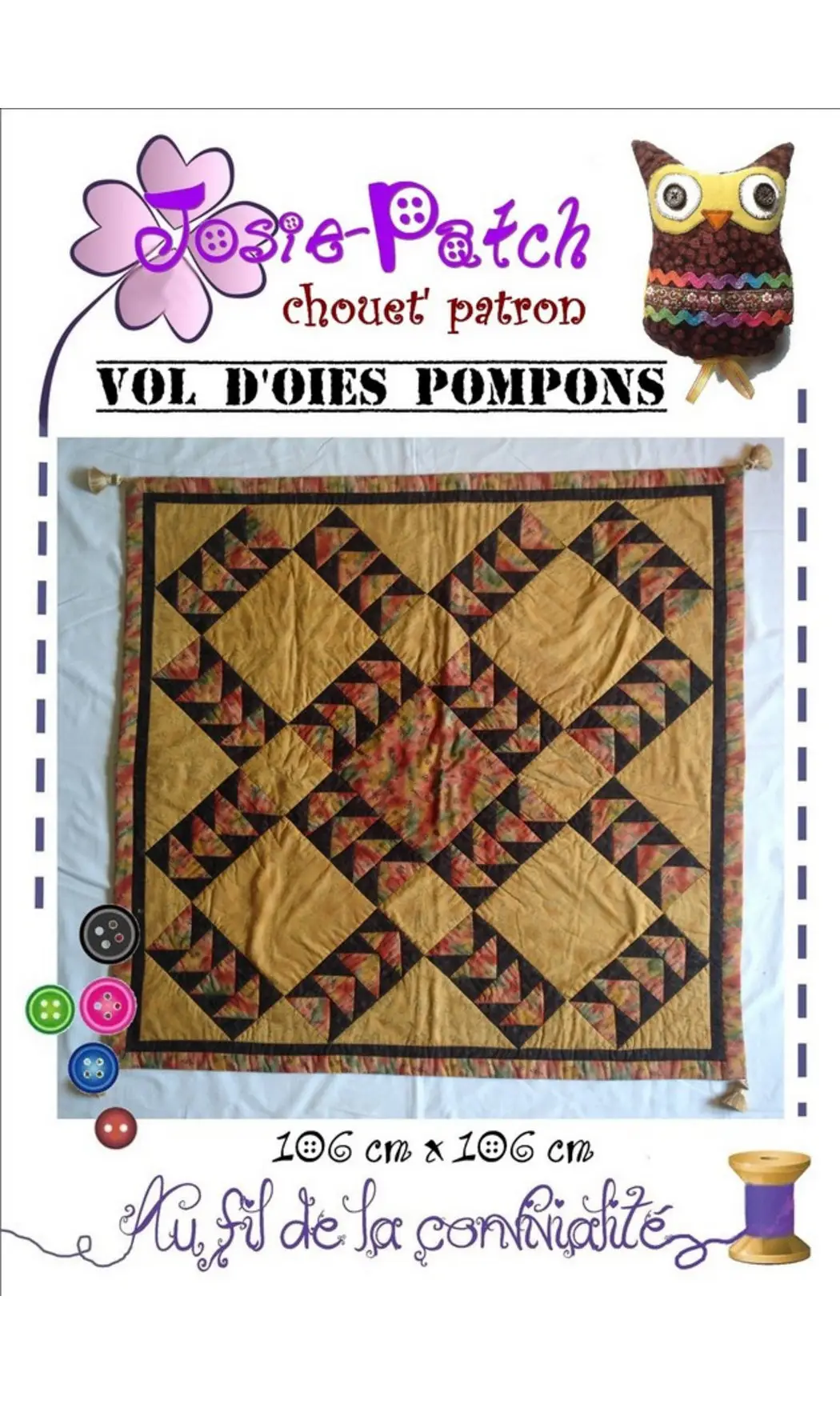 Vol d'oies pompons