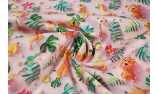 Tissu animaux en crochet