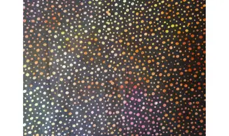 Batik pointillisme fond noir